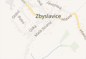 Malá Strana v obci Zbyslavice - mapa ulice