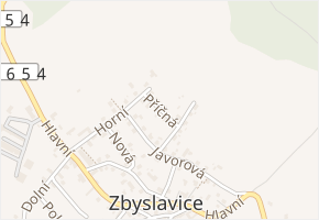 Příčná v obci Zbyslavice - mapa ulice