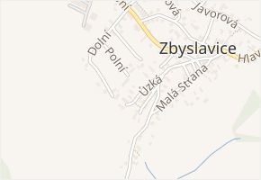 Úzká v obci Zbyslavice - mapa ulice