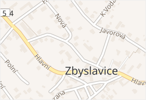 Ve Dvoře v obci Zbyslavice - mapa ulice