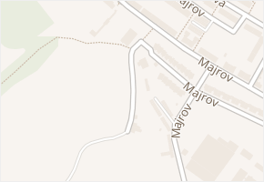 Majrov v obci Zbýšov - mapa ulice