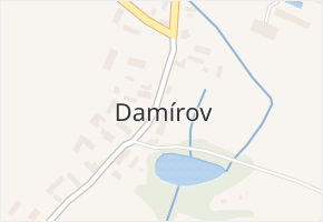 Damírov v obci Zbýšov - mapa části obce