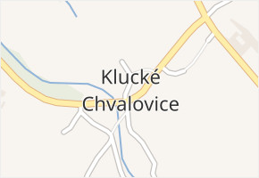 Klucké Chvalovice v obci Zbýšov - mapa části obce