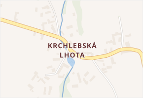 Krchlebská Lhota v obci Zbýšov - mapa části obce