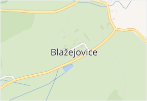 Blažejovice v obci Zbytiny - mapa části obce