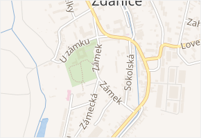 Zámek v obci Ždánice - mapa ulice