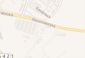 Novoměstská v obci Žďár nad Sázavou - mapa ulice