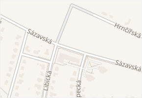 Sázavská v obci Žďár nad Sázavou - mapa ulice