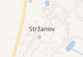 Stržanov v obci Žďár nad Sázavou - mapa části obce