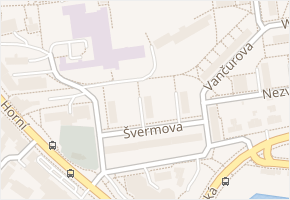 Švermova v obci Žďár nad Sázavou - mapa ulice