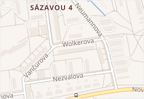 Wolkerova v obci Žďár nad Sázavou - mapa ulice