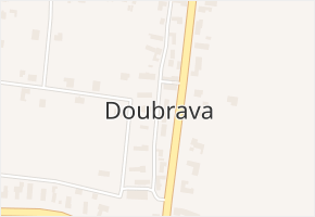 Doubrava v obci Žďár - mapa části obce