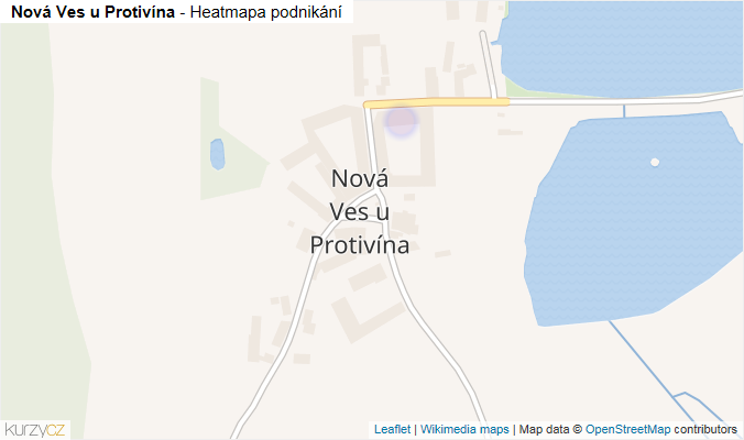 Mapa Nová Ves u Protivína - Firmy v části obce.