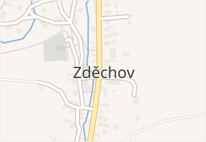 Zděchov v obci Zděchov - mapa části obce