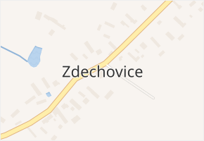 Zdechovice v obci Zdechovice - mapa části obce