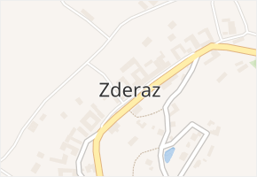 Zderaz v obci Zderaz - mapa části obce
