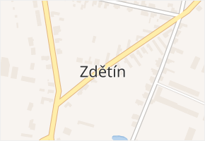 Zdětín v obci Zdětín - mapa části obce