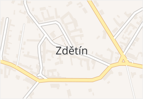 Zdětín v obci Zdětín - mapa části obce