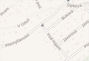 Buková v obci Zdiby - mapa ulice