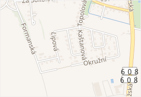 Habrová v obci Zdiby - mapa ulice