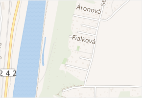 Hvozdíková v obci Zdiby - mapa ulice