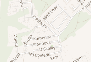 Jílová v obci Zdiby - mapa ulice