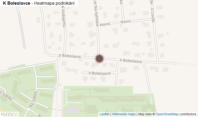 Mapa K Boleslavce - Firmy v ulici.