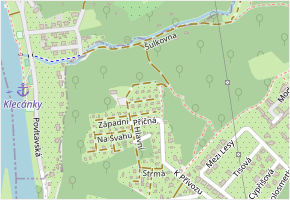 K Dubům v obci Zdiby - mapa ulice
