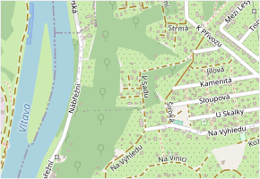 K Studni v obci Zdiby - mapa ulice