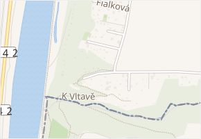 K Vltavě v obci Zdiby - mapa ulice