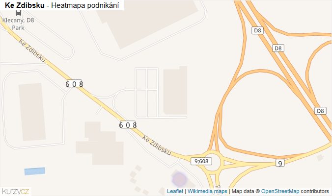 Mapa Ke Zdibsku - Firmy v ulici.
