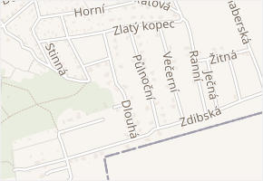 Kolmá v obci Zdiby - mapa ulice