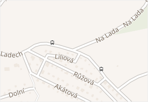 Na Lada v obci Zdiby - mapa ulice