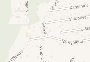 Na Pěkné vyhlídce v obci Zdiby - mapa ulice