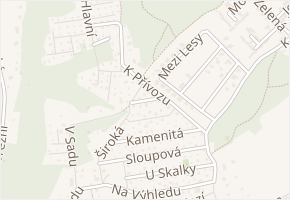Písková v obci Zdiby - mapa ulice