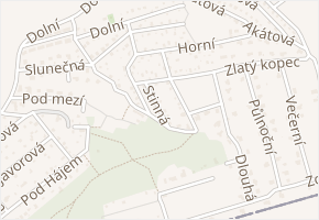 Stinná v obci Zdiby - mapa ulice