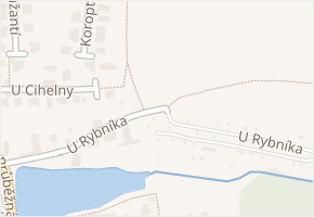 U Rybníka v obci Zdiby - mapa ulice