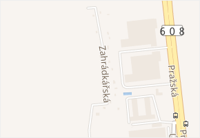 Zahrádkářská v obci Zdiby - mapa ulice