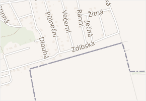 Zdibská v obci Zdiby - mapa ulice