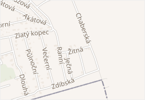 Žitná v obci Zdiby - mapa ulice