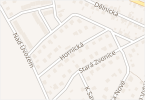 Hornická v obci Zdice - mapa ulice