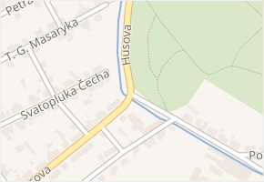 Husova v obci Zdice - mapa ulice