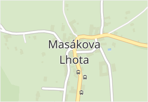 Masákova Lhota v obci Zdíkov - mapa části obce