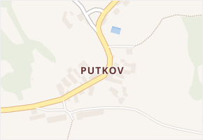 Putkov v obci Zdíkov - mapa části obce