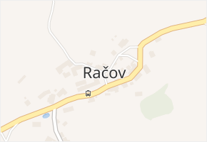 Račov v obci Zdíkov - mapa části obce