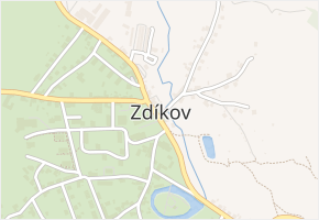 Za Potokem v obci Zdíkov - mapa ulice