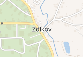 Zahradní ulice v obci Zdíkov - mapa ulice