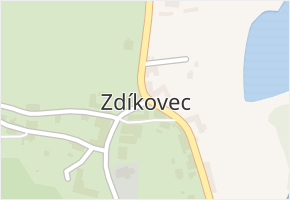 Zdíkovec v obci Zdíkov - mapa části obce