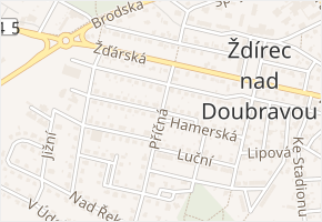 Hamerská v obci Ždírec nad Doubravou - mapa ulice