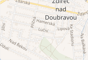 Luční v obci Ždírec nad Doubravou - mapa ulice